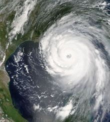 Hurricane Katrina, 2005, from NASA