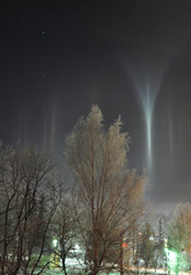 Light Pillars in Latvia